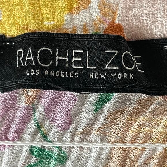 Rachel Zoe Pastel Floral Midi Skirt Women S/M Smocked Waist Cottagecore Boho - Picture 8 of 8